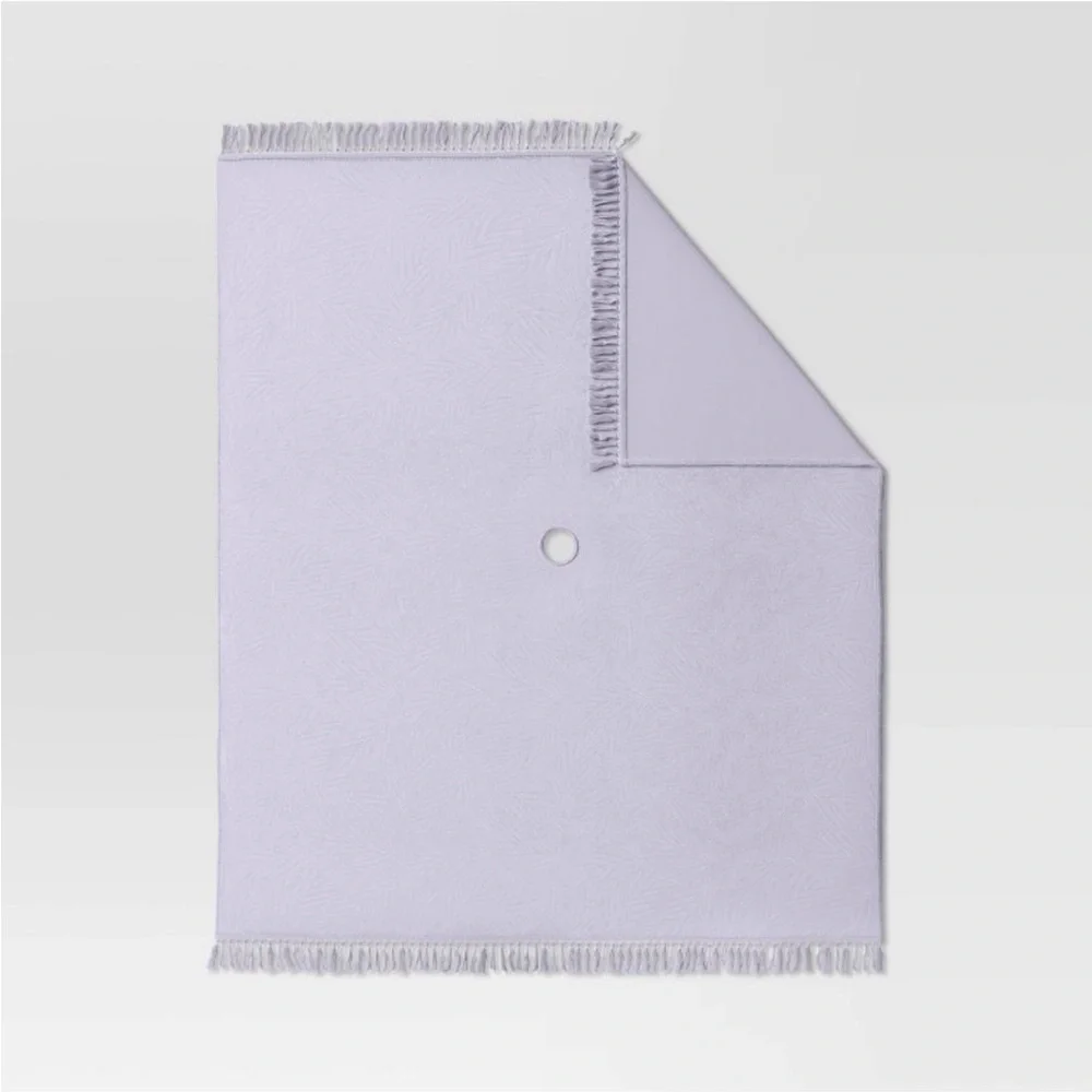 SUN SQUAD NEW palm fronds beach blanket -lavender